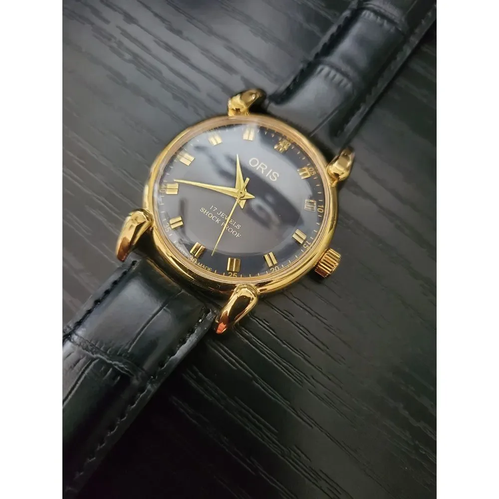 RARE Stock Oris AM044 Vintage Swiss Hand Wind Men's‎ Watch